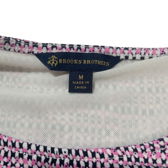 Brooks Brothers Medium‎ M Dress Multi Print Slip Lining - Picture 2 of 6